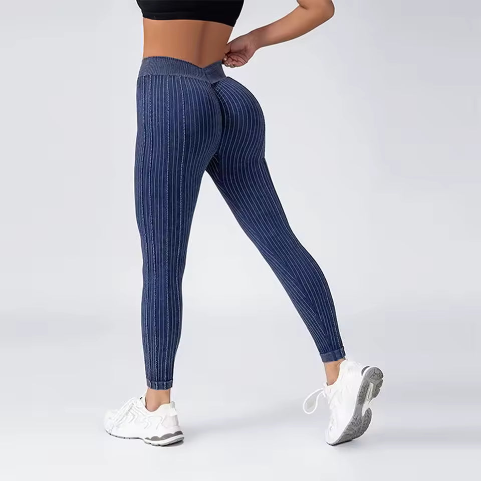 مجموعة الليغينغ + الشورت لنحت الجسم – Seamless High Waist